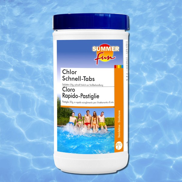 Pool Chlor Schnell-Tabs 1Kg Mini Tablette á 20G Schnell LöSlich Desinfektion-image