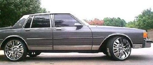 ROCKER PANEL SET/12 4.75" Mirror Stainless Steel CHEVY CAPRICE CLASSIC 4DR 79-90