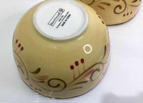 Home Trends Villa Italiana Set di ciotole in ceramica due colori giallo - Foto 7 di 10