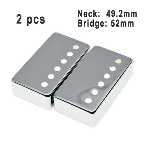 2pcs Pickup Brass Cover Gold Black Chrome for Gibson Epiphone Les Paul Humbucker