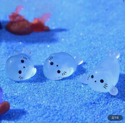 10pcs Sea Lion Playful Glow In The Dark For Croc Accessories Shoe