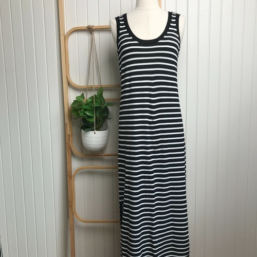 Knit Tank Maxi Dress Black 