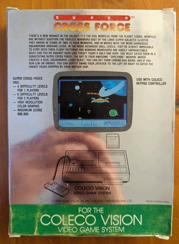 Super Cross Force - CBS ColecoVision - *Complete* - Excellent Condition - Picture 2 of 4