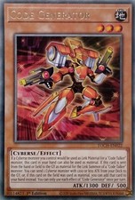 TOCH-EN022 CODE GENERATOR RARE 1ST EDITION YuGiOh CARD