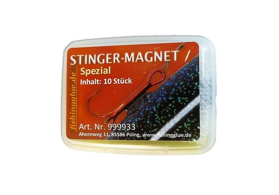 Stinger Magnet "Spezial" 10er-Pack; für fishingglue Gummifischkleber 