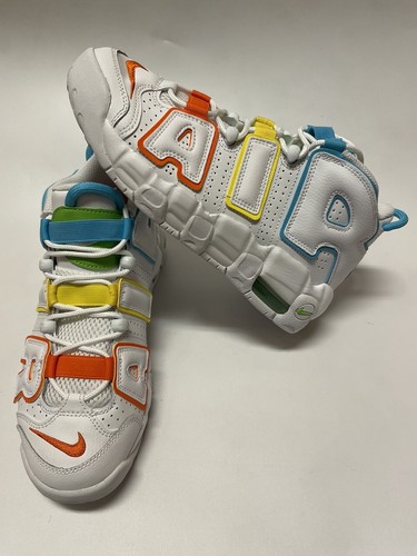 Nike Air More Uptempo GS White Rainbow FJ4624-109 Kid’s Size 6Y - Picture 3 of 7