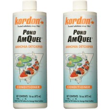 Kordon Pond Amquel Liquid for Aquarium 16 oz. 2-Pack Complete Water Detoxifier