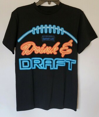  Fantasy Football Men's Mattew Berry's Draft Day T-Shirt in Black Size Small New