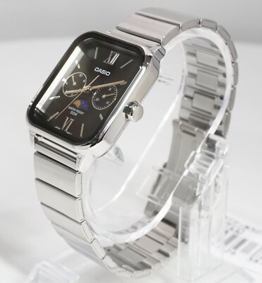 CASIO MTP-M305D-1A2V Wrist Watch Moon Phase Analog Metal