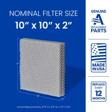 10 Replacement Water Panel for Whole-House Humidifier Model 110 220 500 (2-Pack)