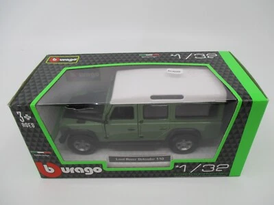 AU039 BURAGO 1/32 LAND ROVER DEFENDER 110 STATION WAGON 1995 VERT Ref 43029GR - Photo 1/4