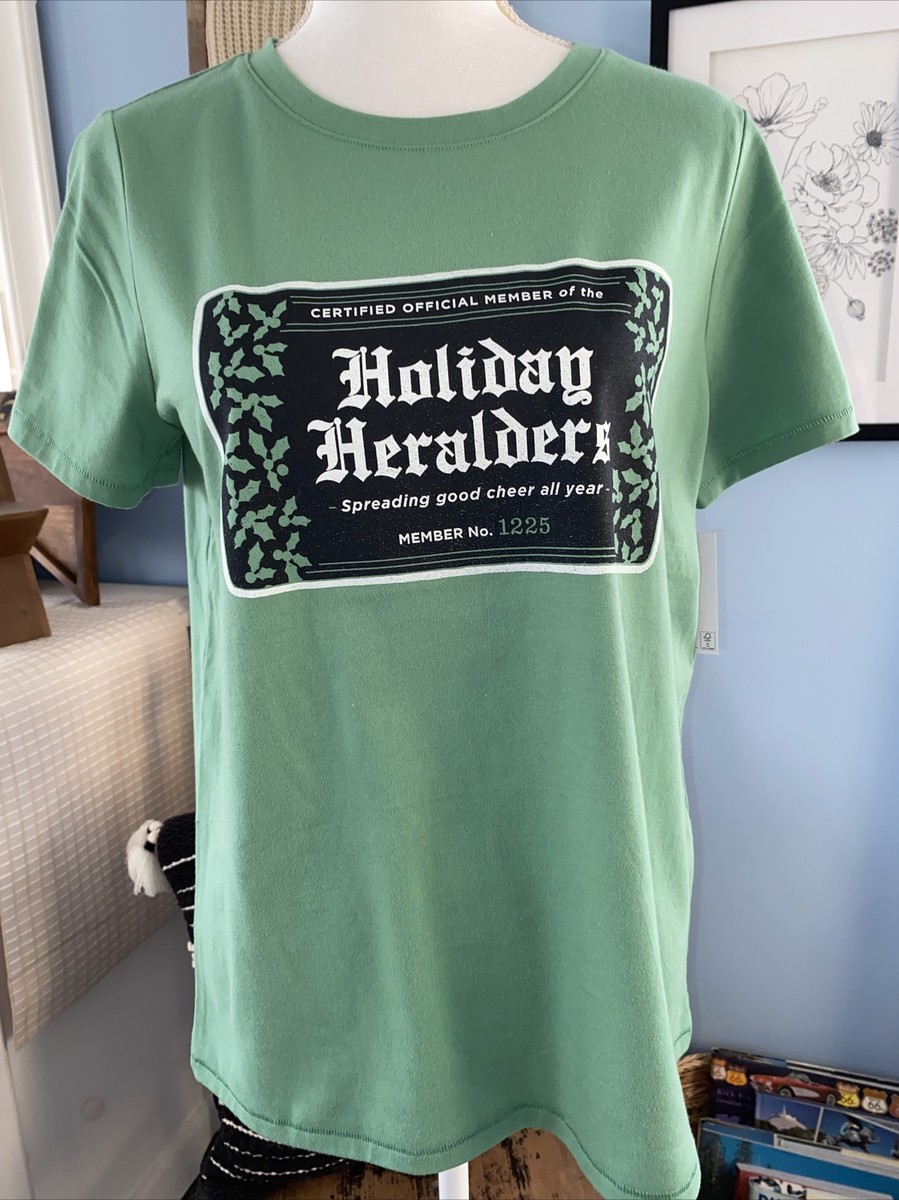 Women's Sonoma Goods For Life Kohl's Tee T-Shirt Holiday Christmas Medium M  NWT