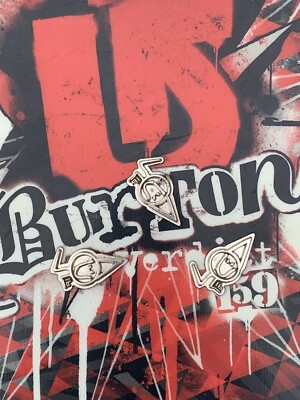 Burton Snowboard Verdict 159 Mens Red White And Black In Good