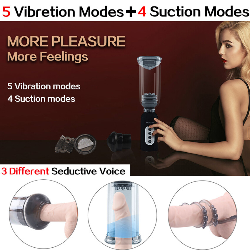 Rechargeable Water Electric Hydro Penis Pump combines air or water