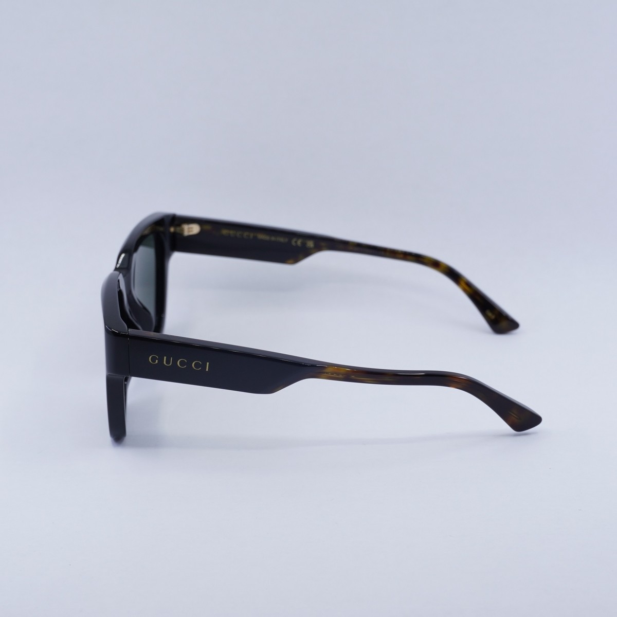 New GUCCI GG1670SK 001 Black and Dark Havana/Grey 52-21-145