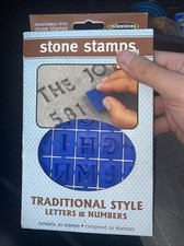 MILESTONES STONE STAMPS -TRADITIONAL STYLE LETTERS AND NUMBERS