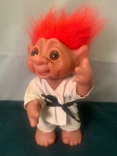 Vtg 1985 Thomas Dam Troll Doll ~ Made in Denmark   8" tall arm &head  Moveable