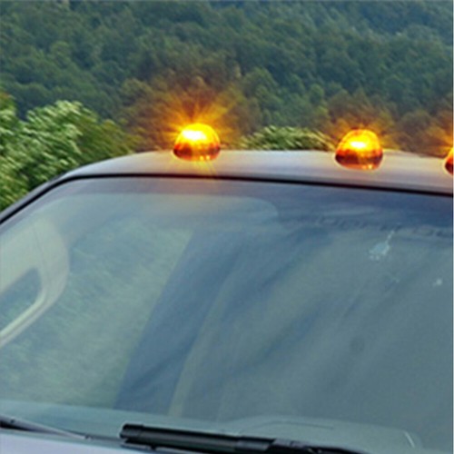 5Pcs Smoke Lens Amber LED Cab Roof Marker Lights For Ford F-250 F-350 Super Duty - Picture 14 of 15