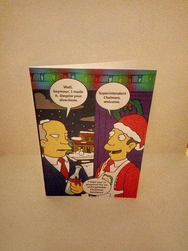 Steamed Hams at Christmas - The Simpsons inspired Christmas Card - Picture 2 of 2