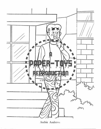 VINTAGE REPRINT - 1969 - THE ARCHIES COLORING BOOK SAMPLER - Picture 5 of 12