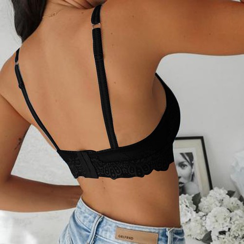 Women Lingerie With Garter Belts Sexy Bra Tops Wirefree Comfort Yoga Cami Bra - Picture 27 of 39