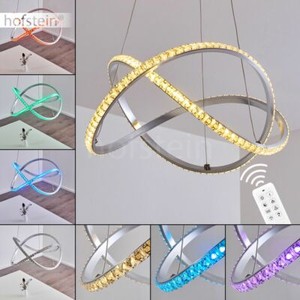 RGB LED Pendel Hänge Lampe Ess Wohn Schlaf Zimmer Leuchten Glitzer