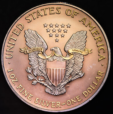 2006 US Liberty Eagle COLORIZED ONE DOLLAR 1oz 999 FINE Silver