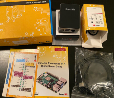 CanaKit Raspberry Pi 4 Kit w/4GB RAM & 128GB Samsung EVO MicroSD ...