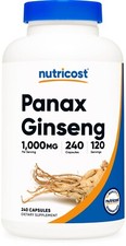 Nutricost Panax Ginseng 1000mg, 240 Capsules ...