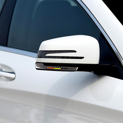 For Benz E CLA/S GLA GLK Carbon Fiber Sideview Mirror Stripe Sticker Trim Hot-D - Picture 8 of 10