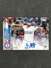2020 Topps Chrome #RA-JH Jonathan Hernandez Rookie Autograph Texas Rangers