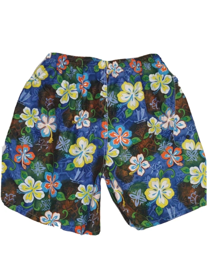 Mossimo Swim Trunks Shorts Mens XL Multicolor Elastic Waist Drawstring Pockets - Image 2 of 4