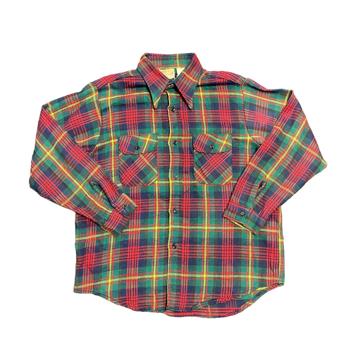 Vintage 60's 5 Five Brother Flannel Plaid Shirt Adult Size Vintage 60's 5 Five Brother Flannel Plaid Shirt Adult Size