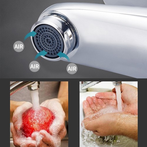 Modern Bathroom Sink Taps Waterfall Vanity Basin Mixer Tap Mono Cloakroom Faucet - Picture 8 of 8