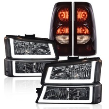 Chromeclear Led Drl Headlighttail Light Fit For 03-06 Silverado 1500 2500