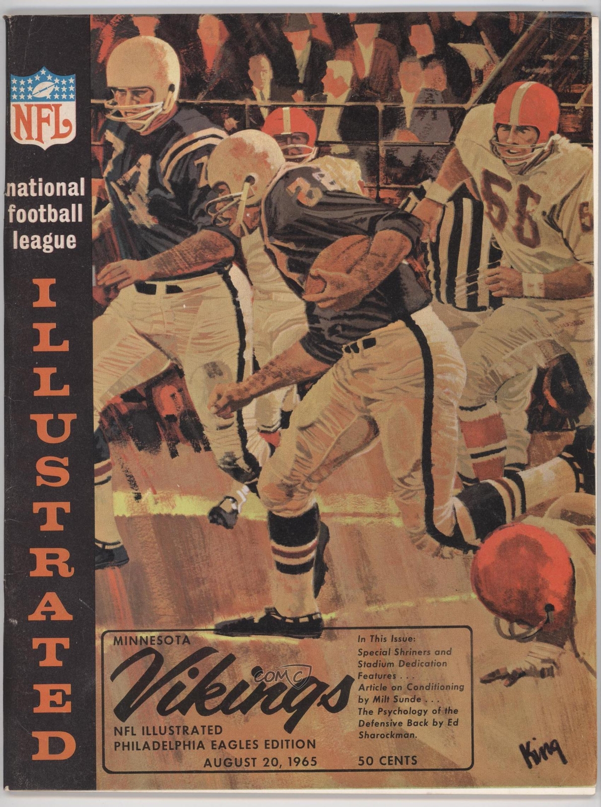 1965 Minnesota Vikings Game Programs vs Philadelphia Eagles #8-20