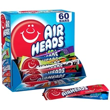 Airheads Candy Bars Variety Bulk Box Chewy Full Size Fruit Taffy Gifts Holiday