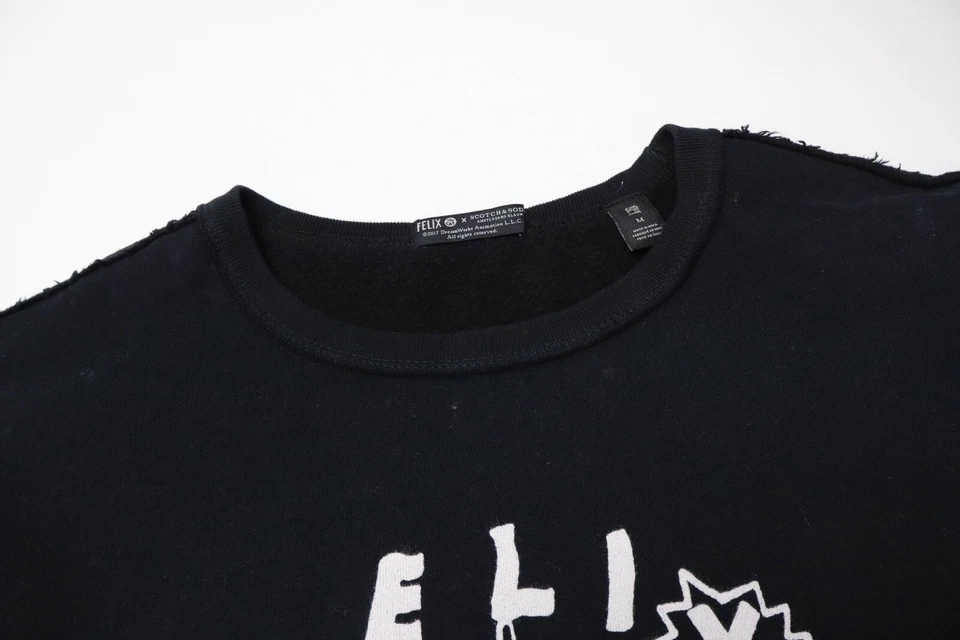 Moletom Scotch & Soda x Felix feminino M gola redonda pulôver pintura logotipo - Imagem 4 de 4