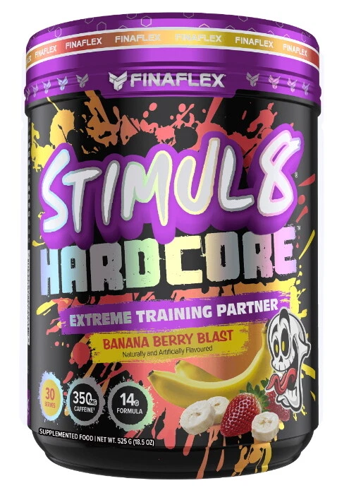 FINAFLEX STIMUL8 HARDCORE PRE WORKOUT 30 SERVES STIMUL 8 EXPRESS AUS POST - Image 3 of 4