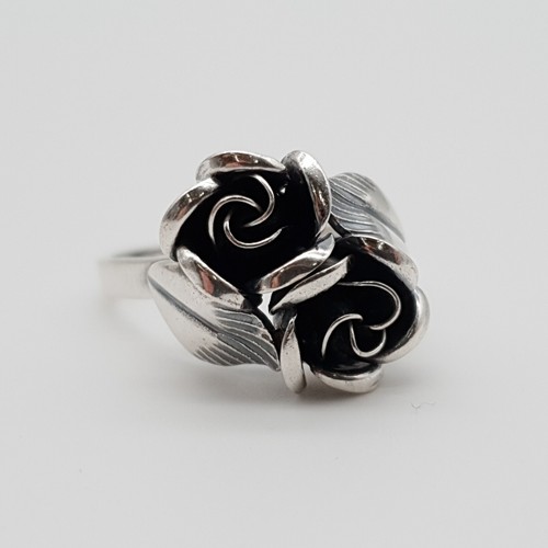 Rose 925 Silber Ring - (208)