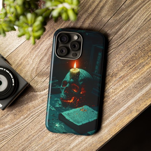 Candle Skull Vintage Book - Phone Ink Cover Case for iPhone, Galaxy, Pixel - 第 54/281 張圖片