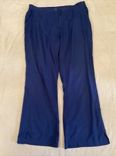 Healing Hands Scrub Pants Xl Womens Navy Blue Purple Label
