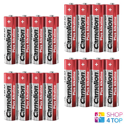 16 CAMELION AA PLUS ALKALINE BATTERIES LR06 MN1500 AM3 E91 1.5V 4SH EXP 2027 NEW