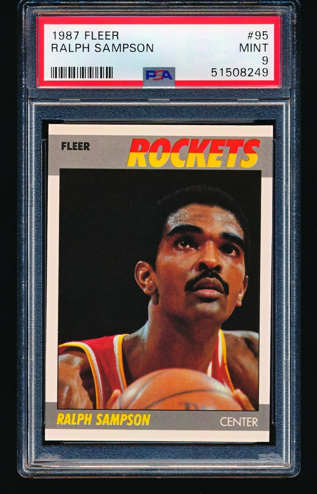 1987 Fleer RALPH SAMPSON #95 PSA 9