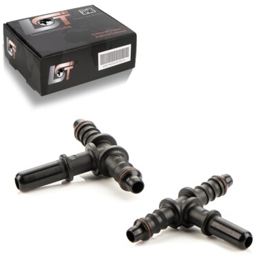 2x T-Verbinder T-Stück Bewässerungssystem Tropfbewässerung PE-Rohr Ø6mm-Ø8mm