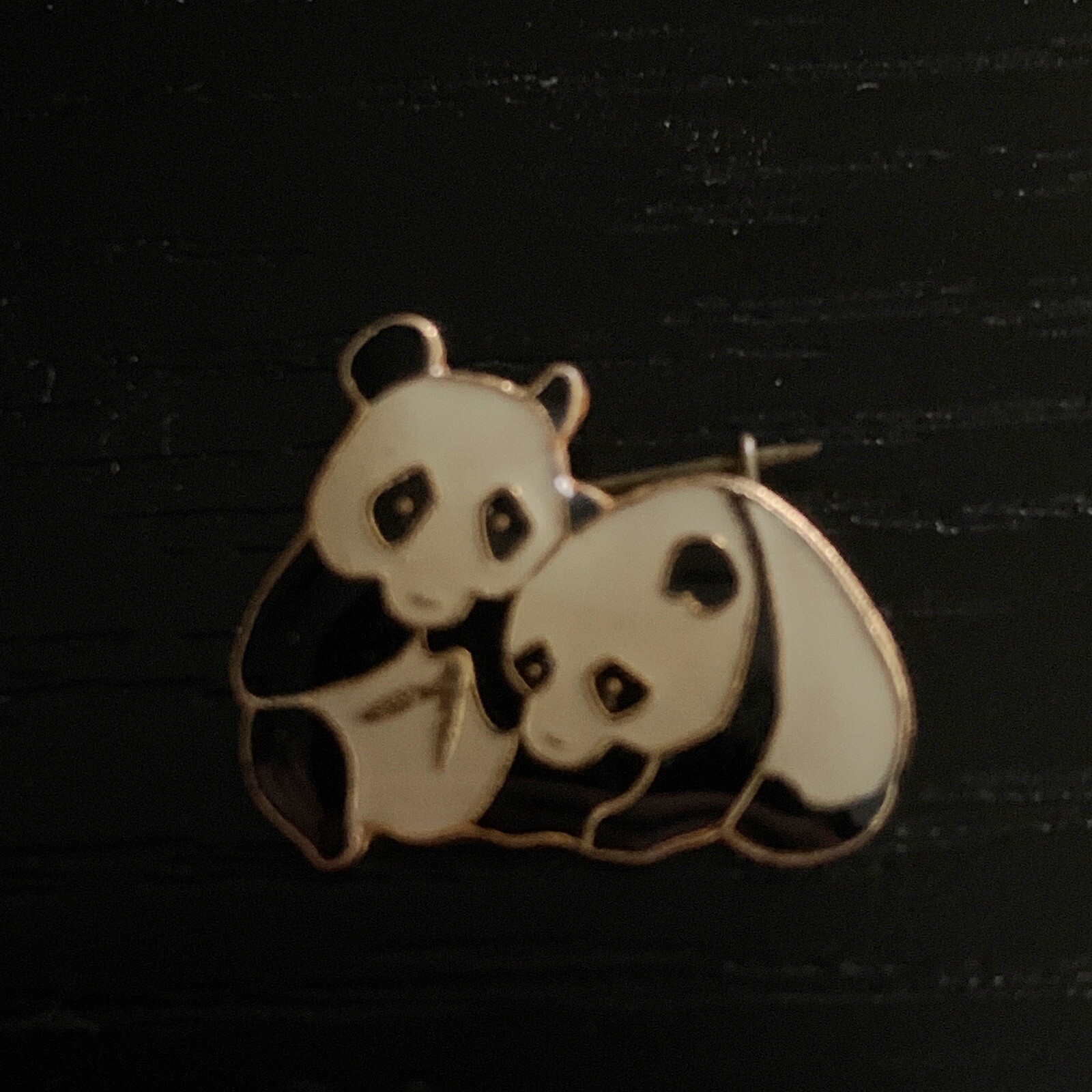 Vintage CWCA PANDA Enameled Pin China Wildlife Conservation Association