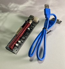  PCI-E 1x - 16x GPU Riser  - SATA, Molex, 6-Pin with USB Cable