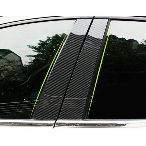 6PCS Carbon Fiber Look Window Pillar Posts Trim Fit For Porsche Macan 2014-2022 - Picture 3 of 7