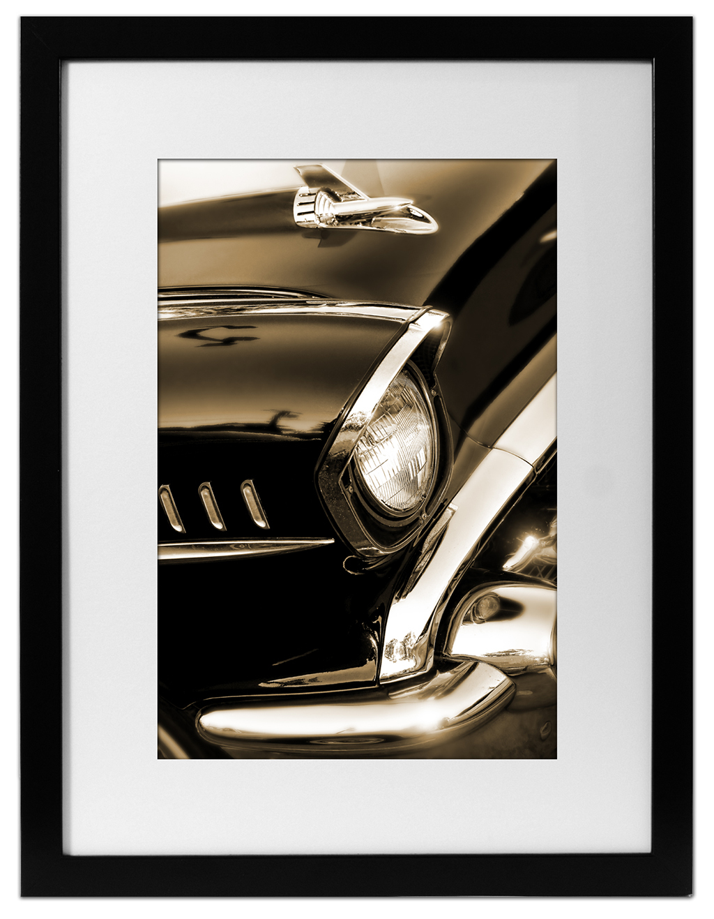 1957 Chevrolet Bel Air Photo Print 13x19 Mancave Art Sepia Hot Rod '57 Chevy 