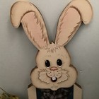 Hand Painted Rabbit Planter — photo 3